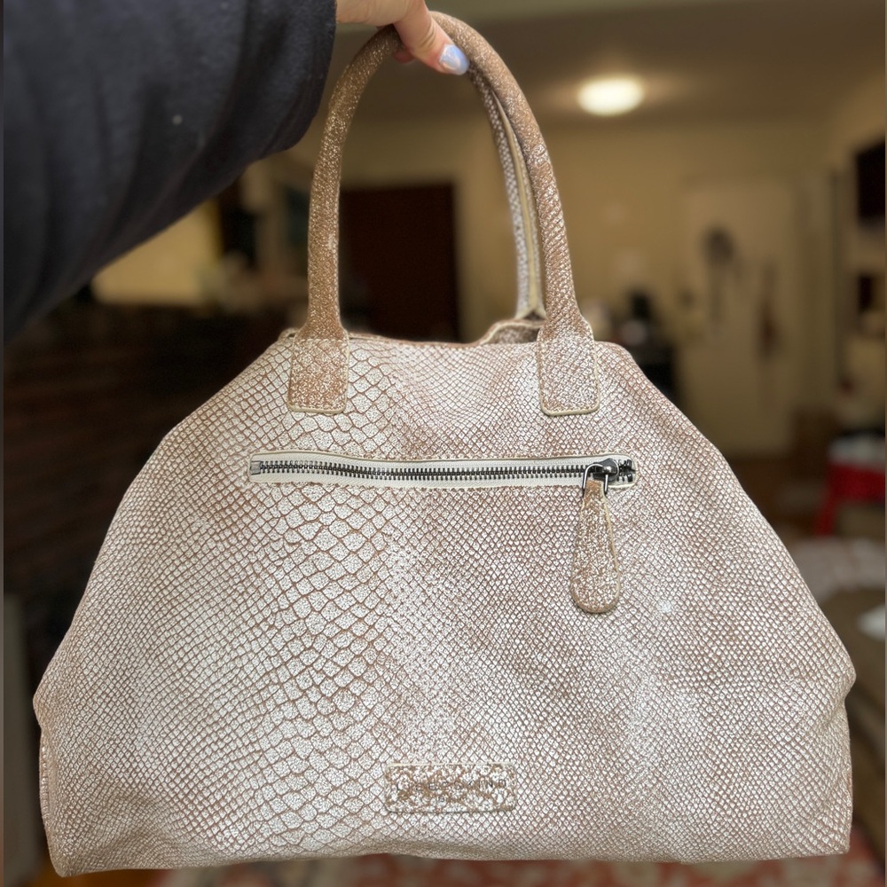 Liebskind Berlin snake embossed leather tote bag